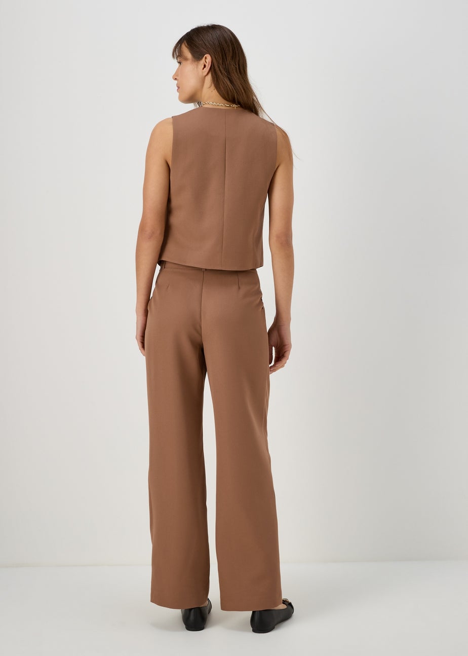 Et Vous Beige Wide Leg Trousers
