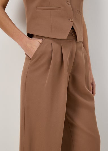 Et Vous Beige Wide Leg Trousers