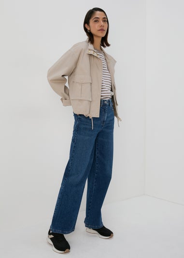 White Stripe Relaxed Fit T-Shirt