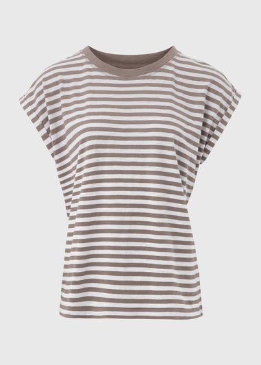 White Stripe Relaxed Fit T-Shirt