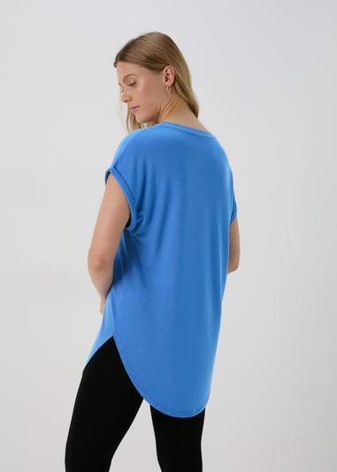 Blue Longline T-Shirt