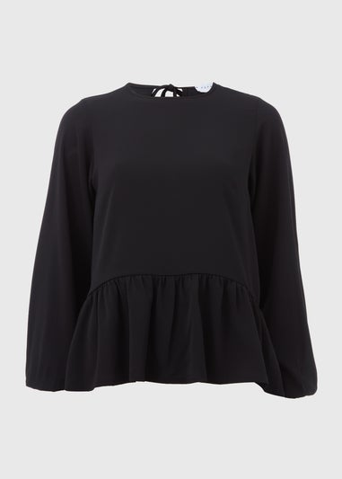 Black Peplum Blouse