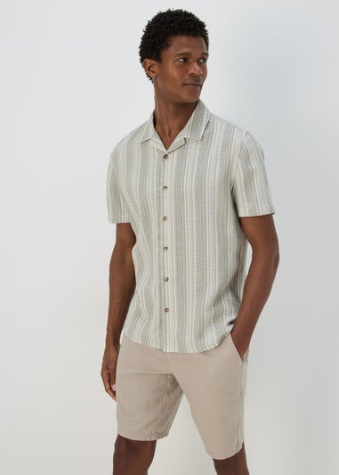 Stone Linen Chino Shorts