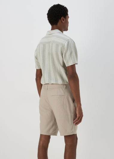 Stone Linen Chino Shorts
