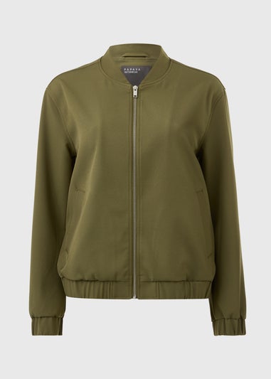 Papaya Petite Khaki Soft Bomber