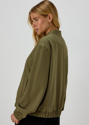 Papaya Petite Khaki Soft Bomber