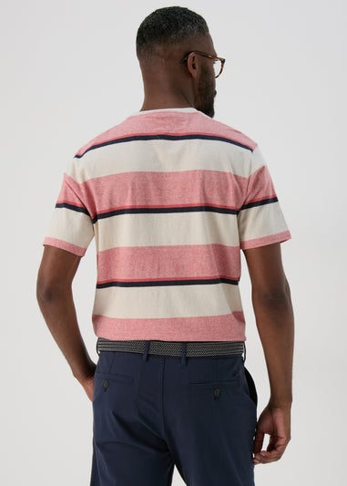 Pink Stripe Block T-Shirt