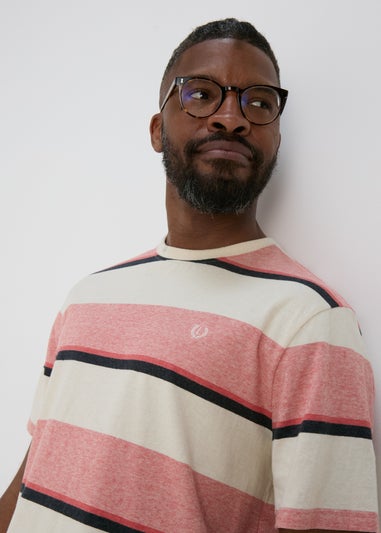 Pink Stripe Block T-Shirt