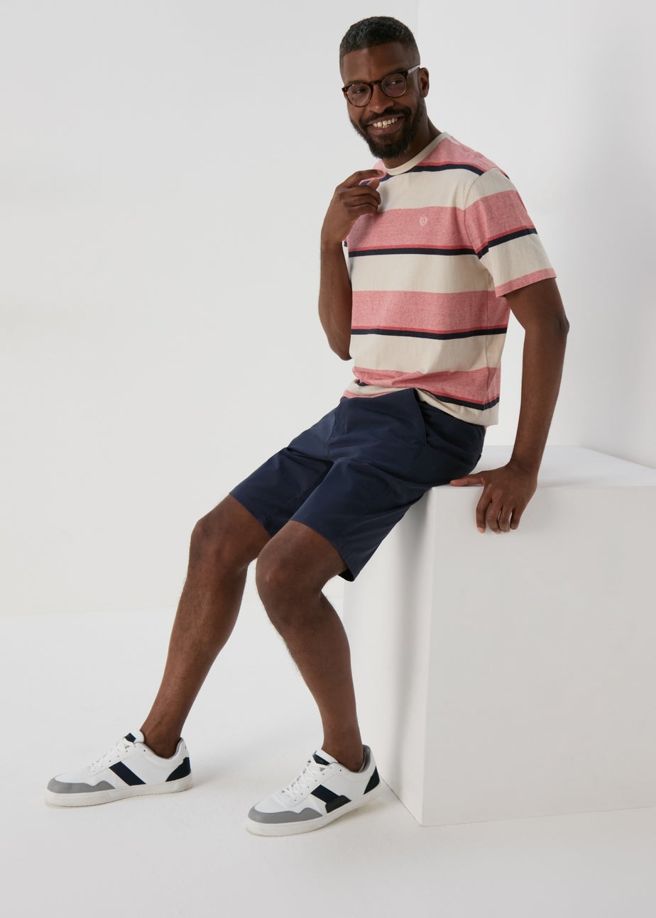Pink Stripe Block T-Shirt