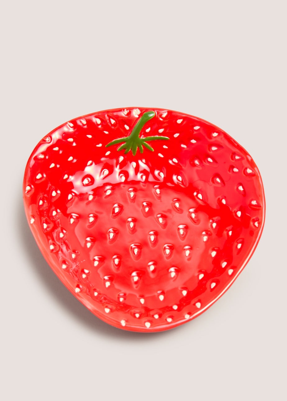 Red Strawberry Bowl (19cm x 19cm x 6.5cm)