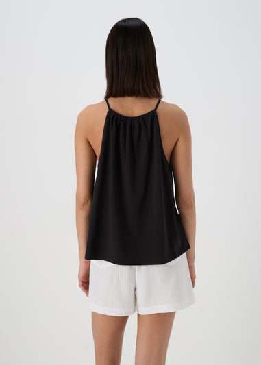 Black Embroidered Cami