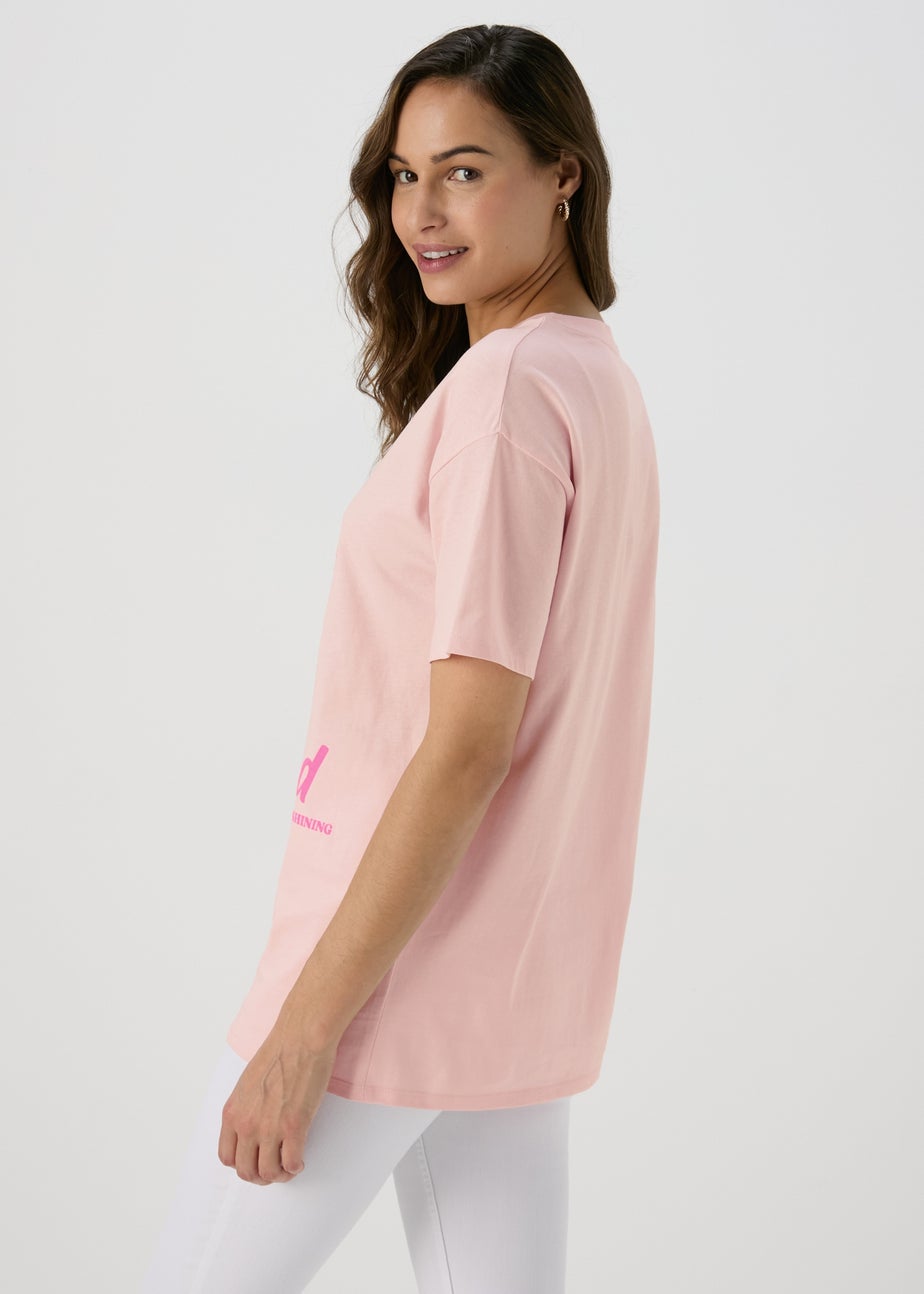 Pink Venice Beach Oversized T-Shirt