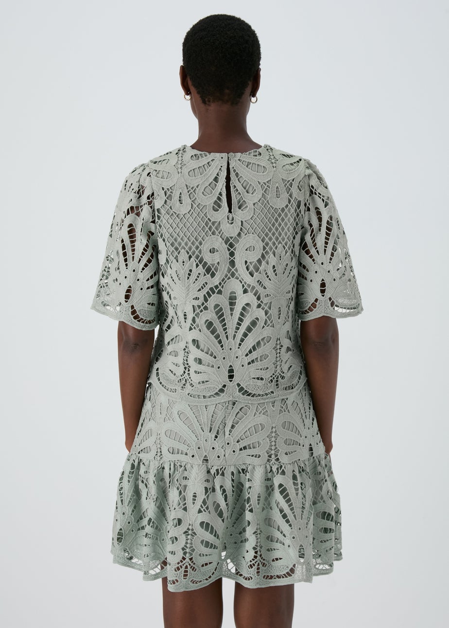 Et Vous Green Lace Box Top