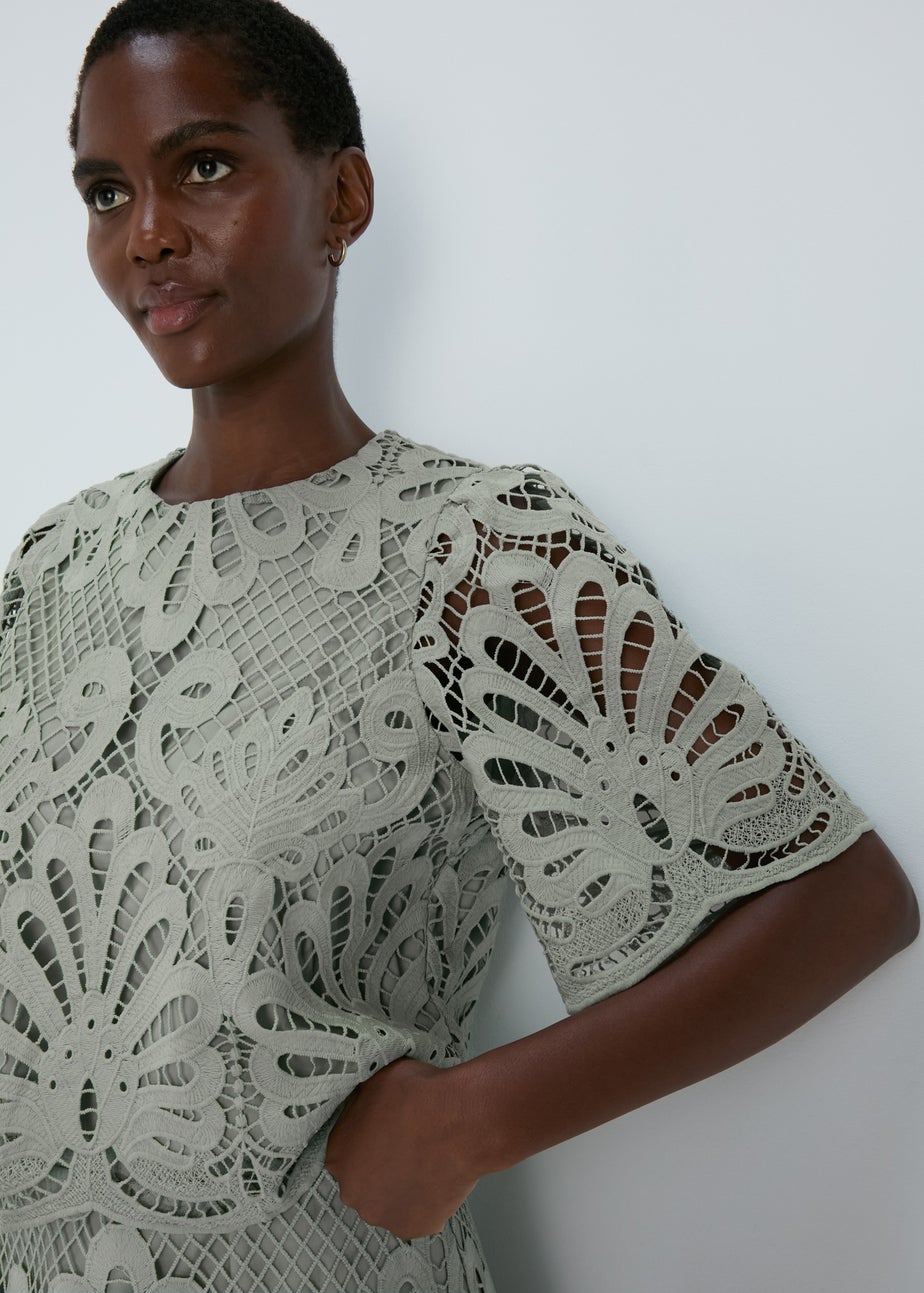 Et Vous Green Lace Box Top