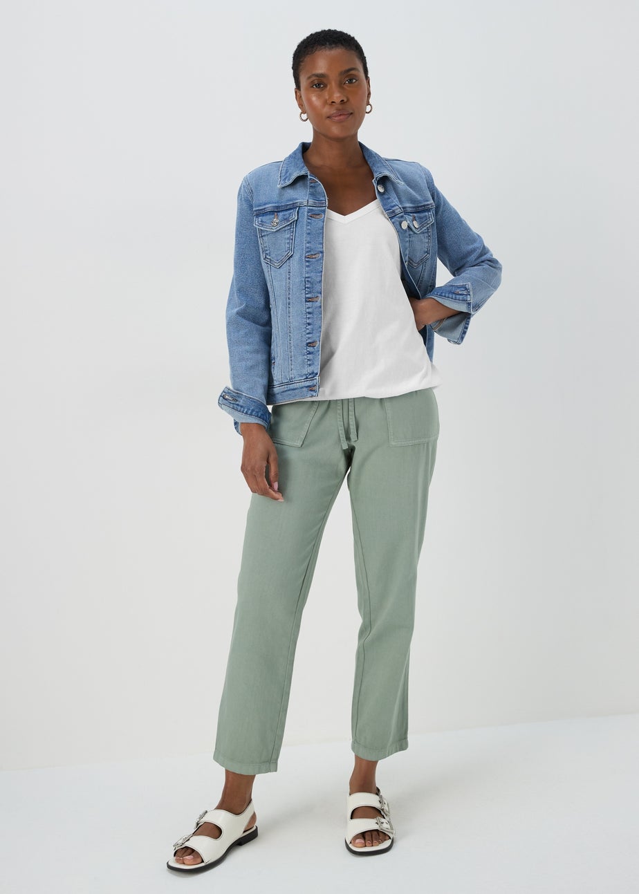 White Plain Frill Cami Top