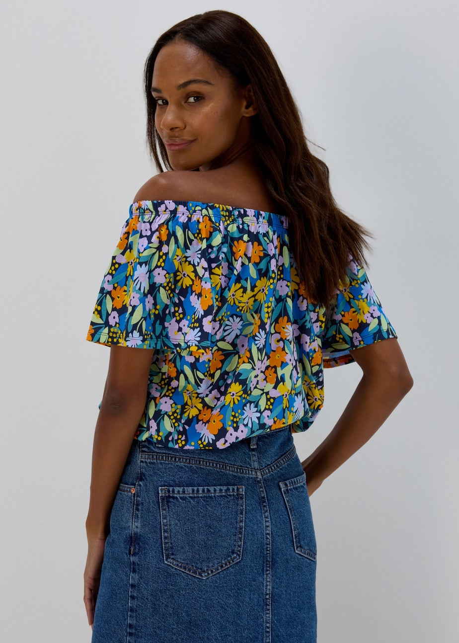 Papaya Petite Multicoloured Bardot Top
