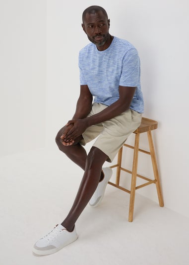 Lincoln Blue Space Dye T-Shirt