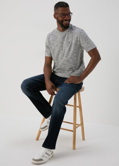 Lincoln Grey Space Dye T-Shirt