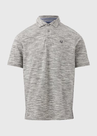 Lincoln Grey Space Dye Polo