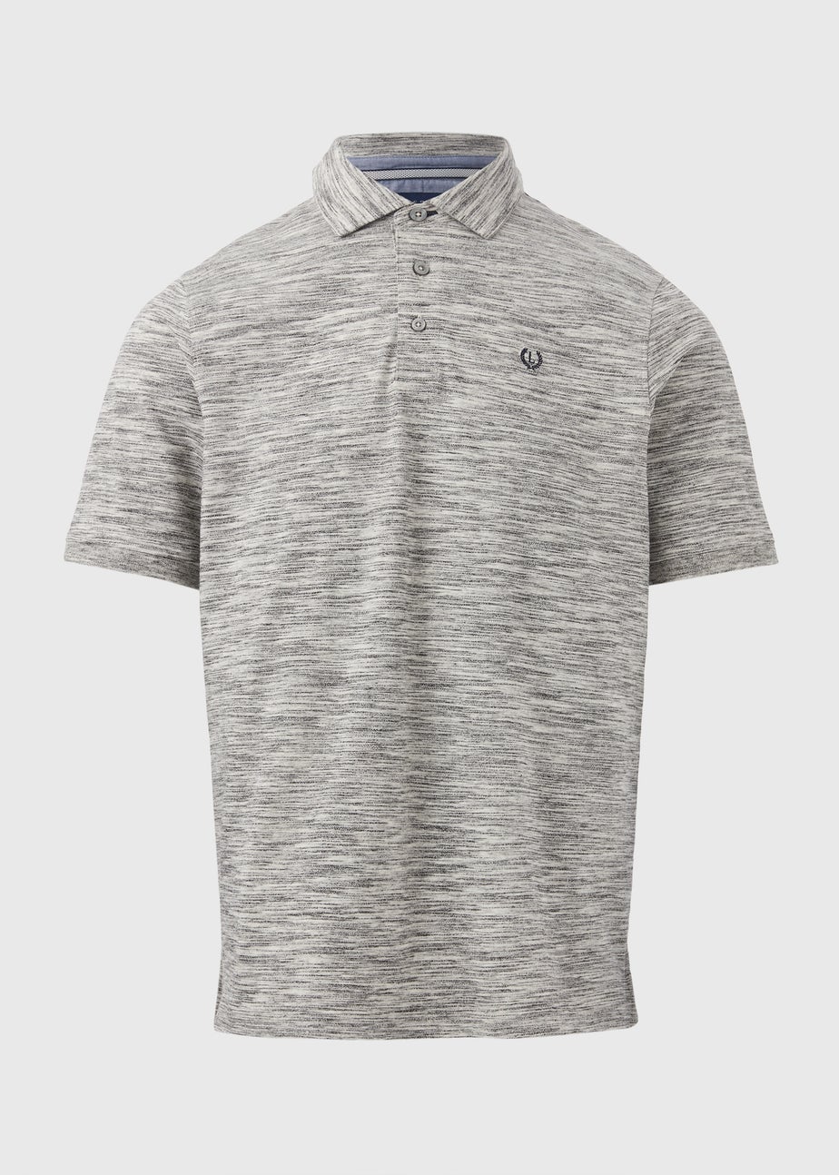 Lincoln Grey Space Dye Polo