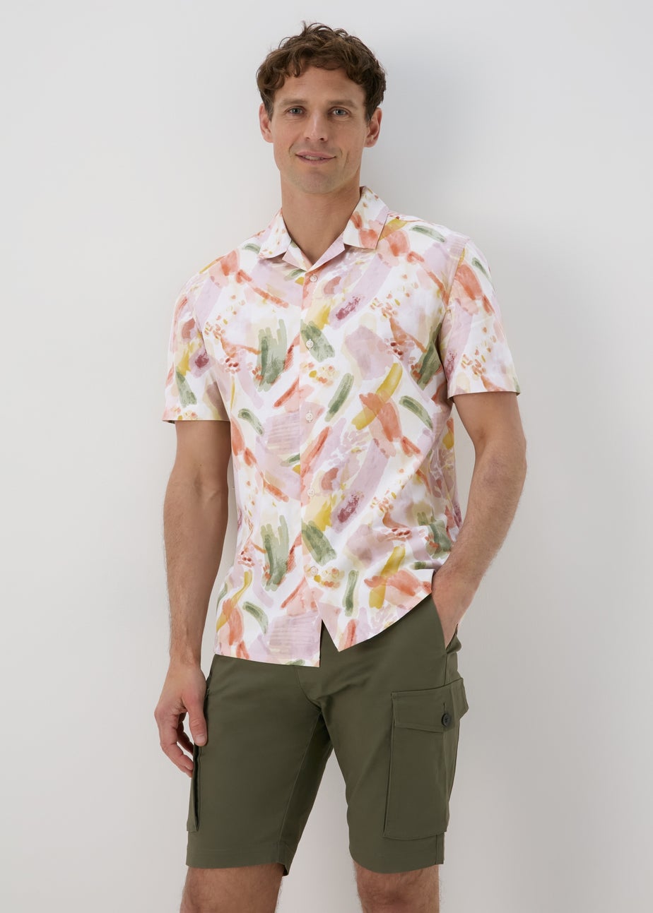 Peach Watercolour Brush Stroke Shirt