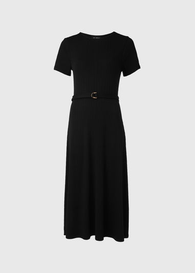 Et Vous Black Jersey Midi Dress