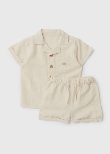 Boys Stone Shirt & Shorts Set (6-23mths)