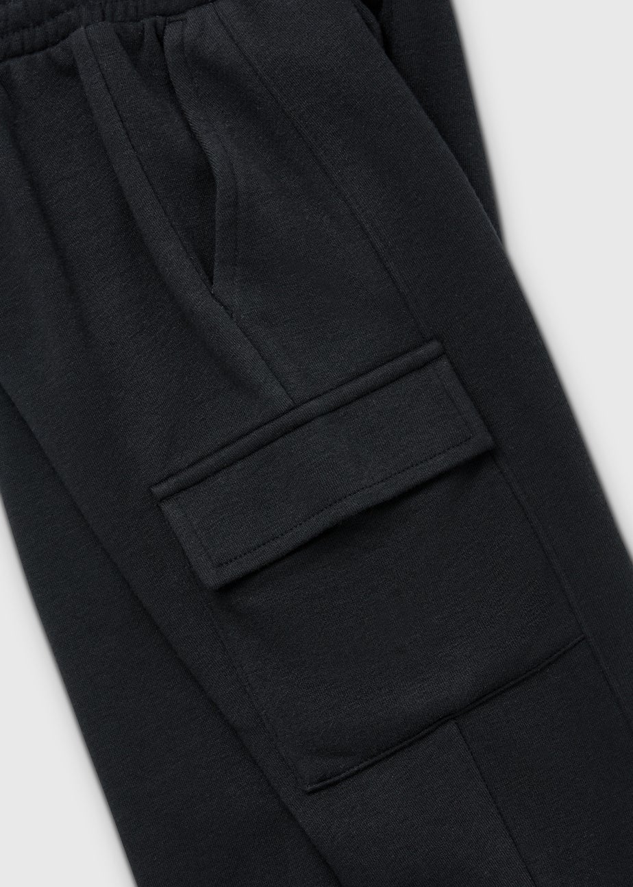 Girls Black Utility Joggers (7-15yrs)