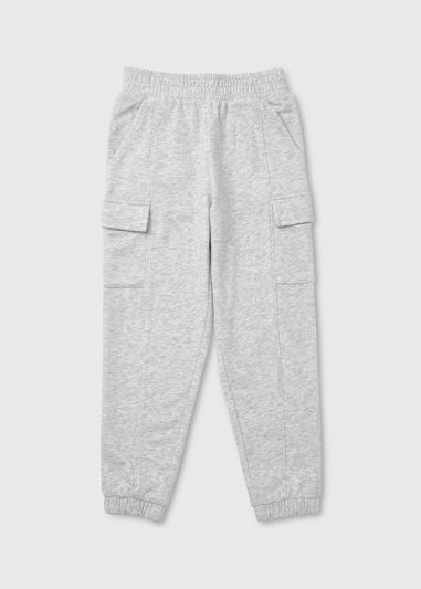 Girls Grey Utility Joggers (7-15yrs)