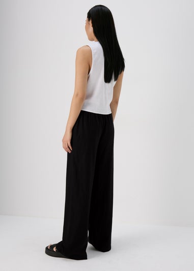 Black Linen Trousers