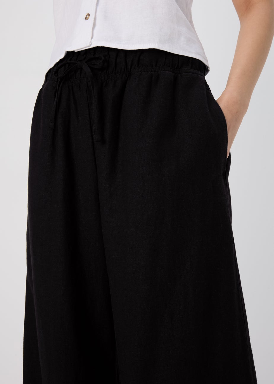 Black Linen Trousers