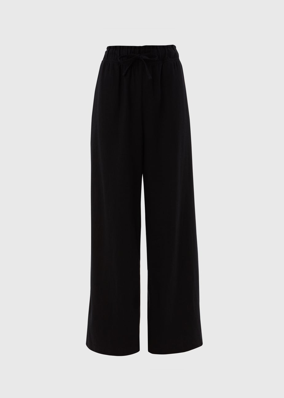 Black Linen Trousers