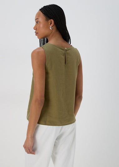Khaki Plain Vest