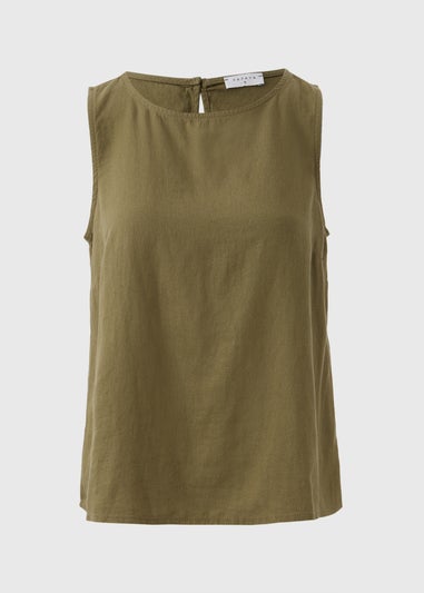Khaki Plain Vest