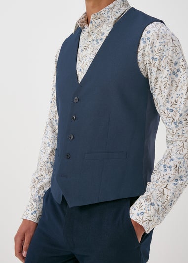 Taylor & Wright Albarn Navy Waistcoat
