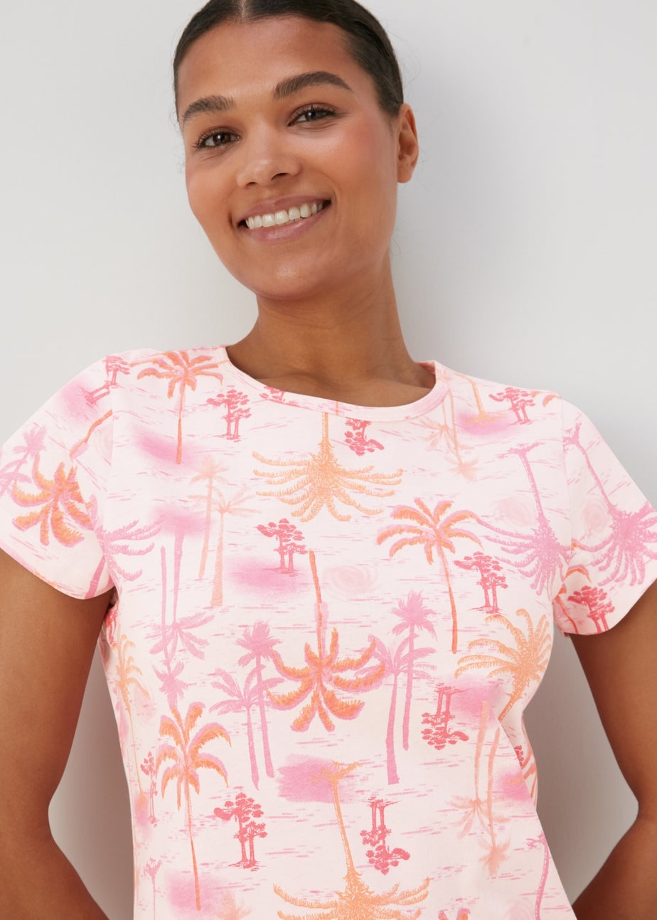 Multicolour Palm Print Nightie