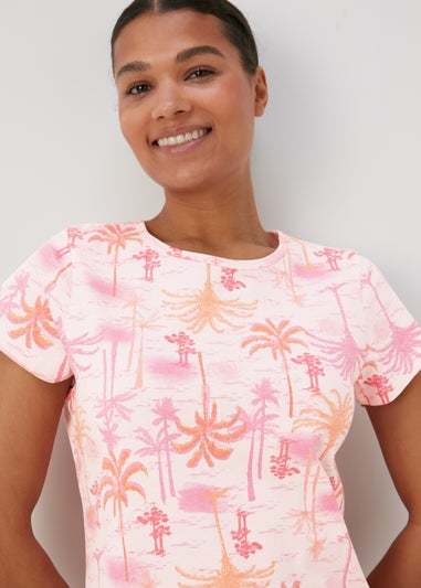 Multicolour Palm Print Nightie