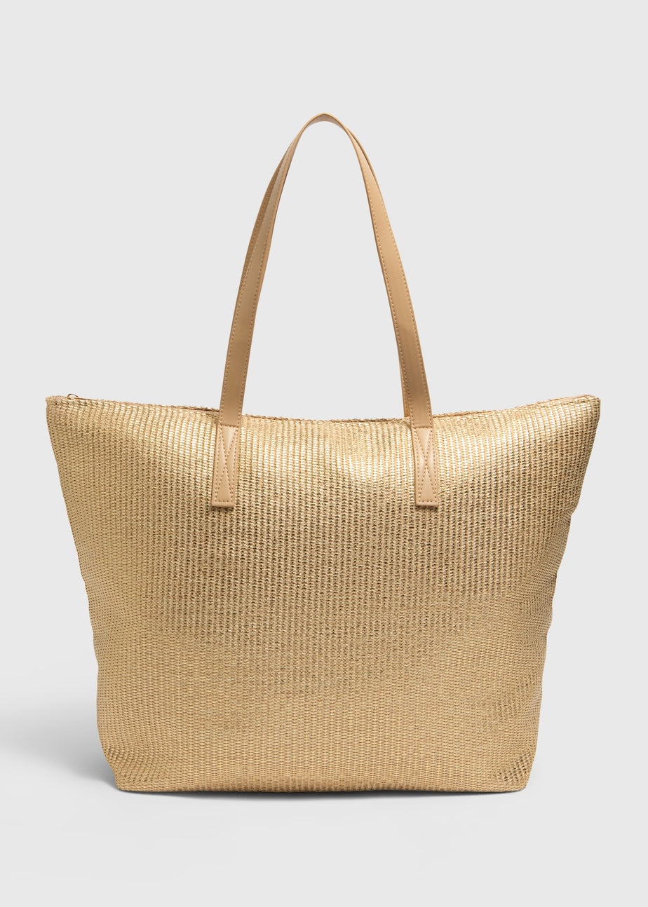 Gold Straw Bag