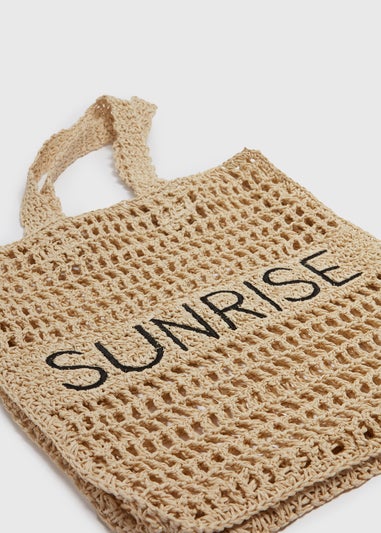Sunrise Straw Shopper Natural