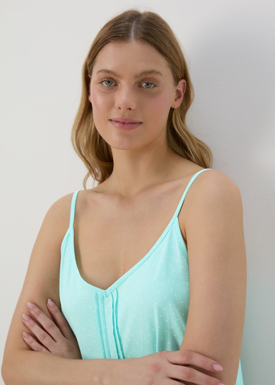 Aqua Spot Strappy Nightie