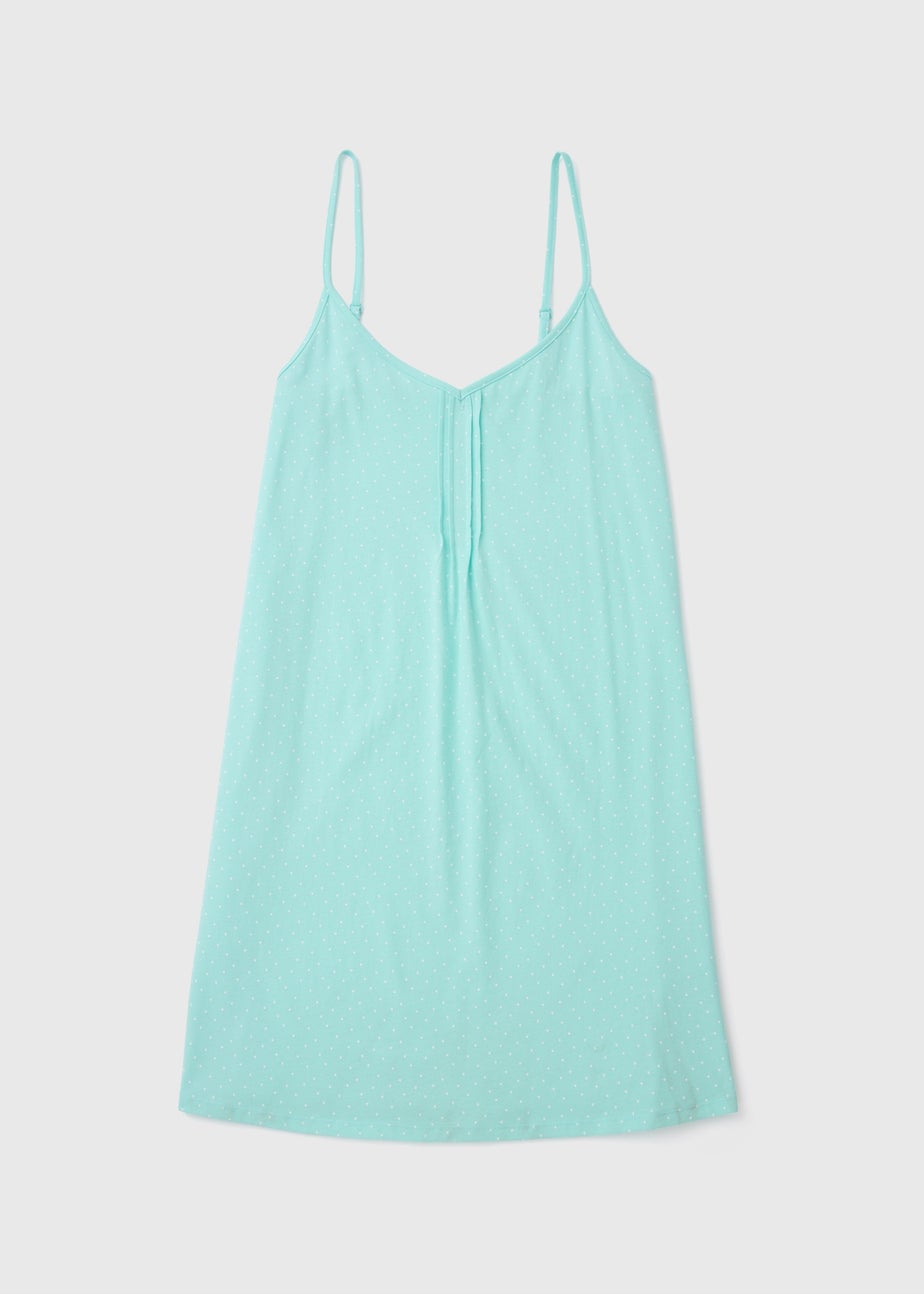 Aqua Spot Strappy Nightie