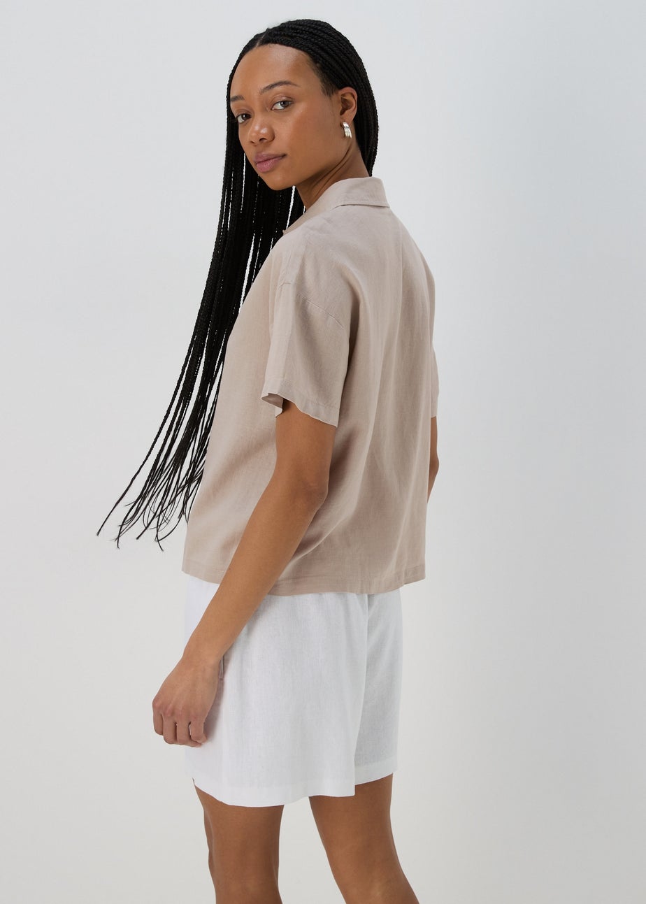 Beige Short Box Shirt