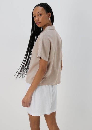 Beige Short Box Shirt