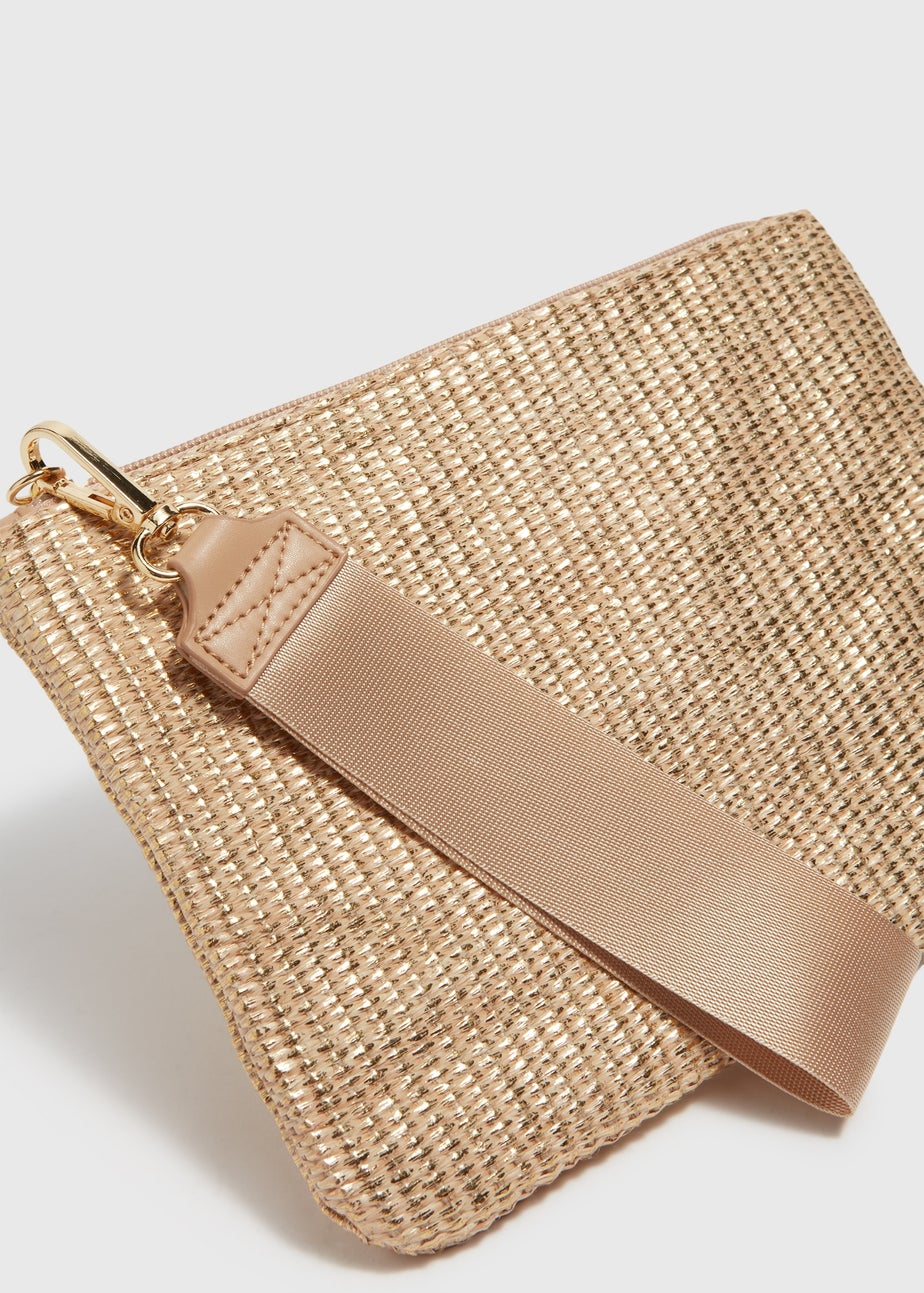 Gold Wristlet Clutch