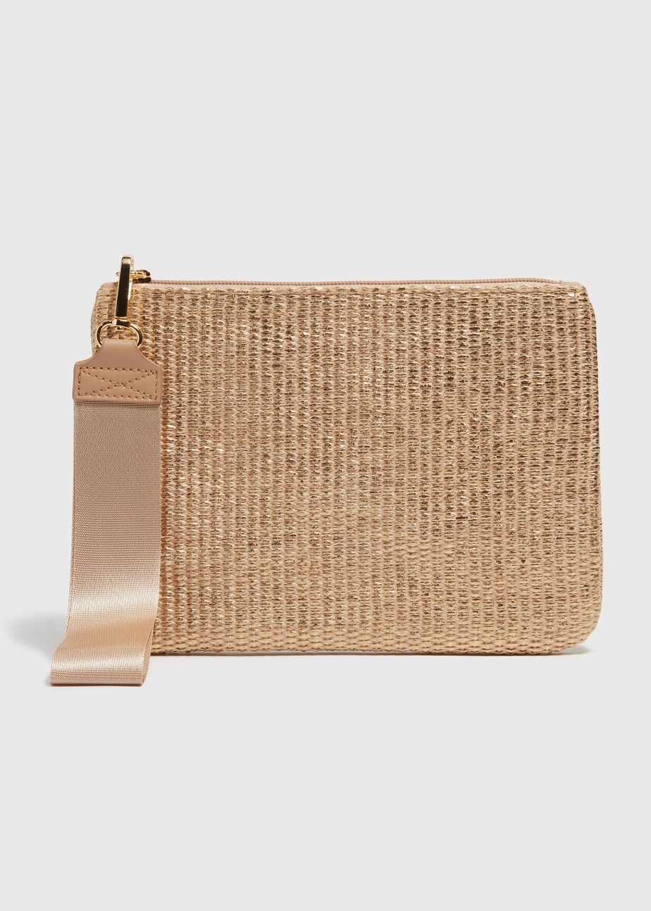 Gold Wristlet Clutch