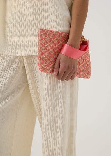 Wristlet Clutch Pink bag