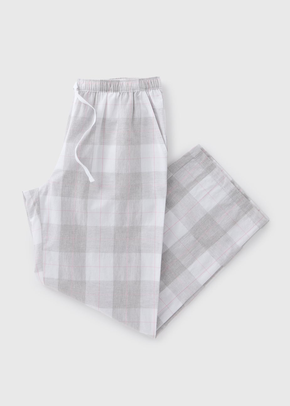 Grey Check Design Pyjama Bottoms