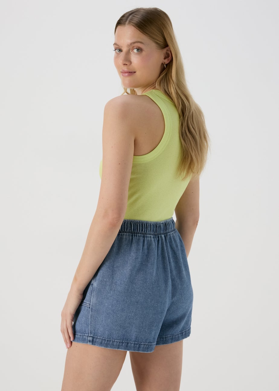 Blue Utility Jogger Shorts