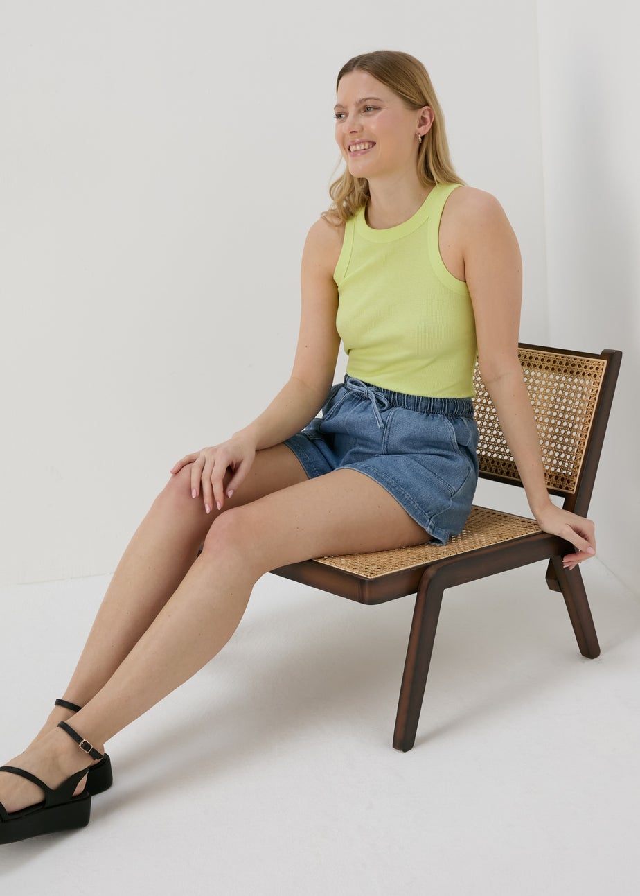 Blue Utility Jogger Shorts