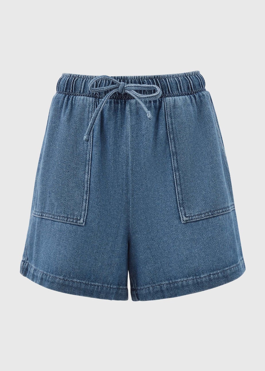 Blue Utility Jogger Shorts
